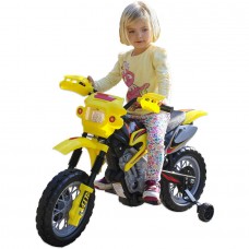 Fun Wheels 6V Battery-Powered Ride-On Dirt Bike, Yellow   551957225